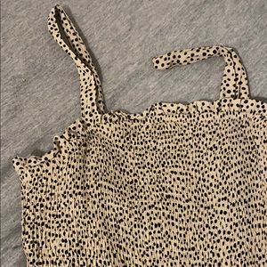 Cheetah print scrunch dress NWOT